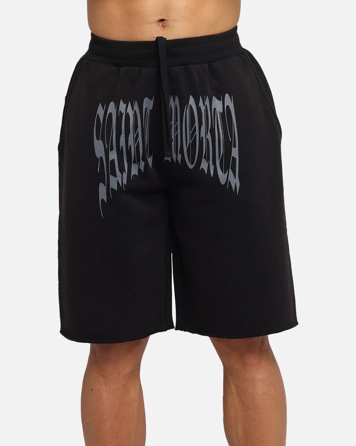 Saint Morta Vill Park Sweat Shorts Vintage Black