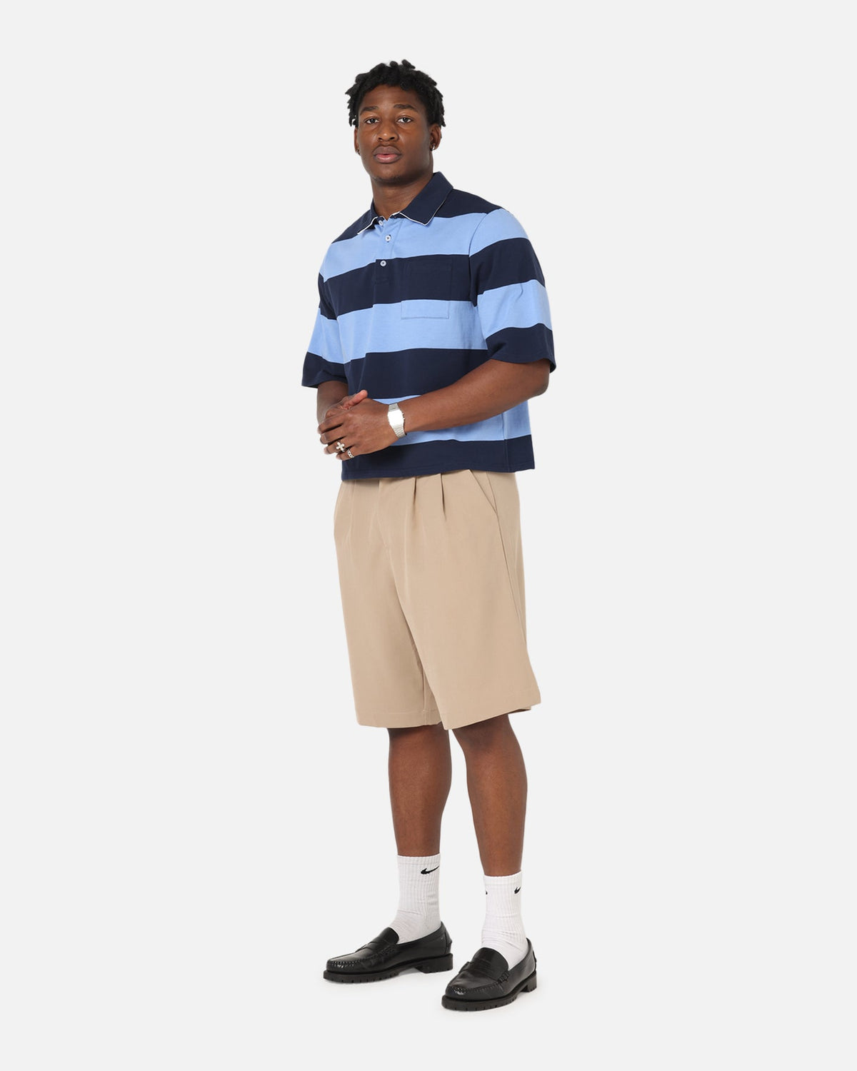 XXIII Baggy Pleated Shorts Tan
