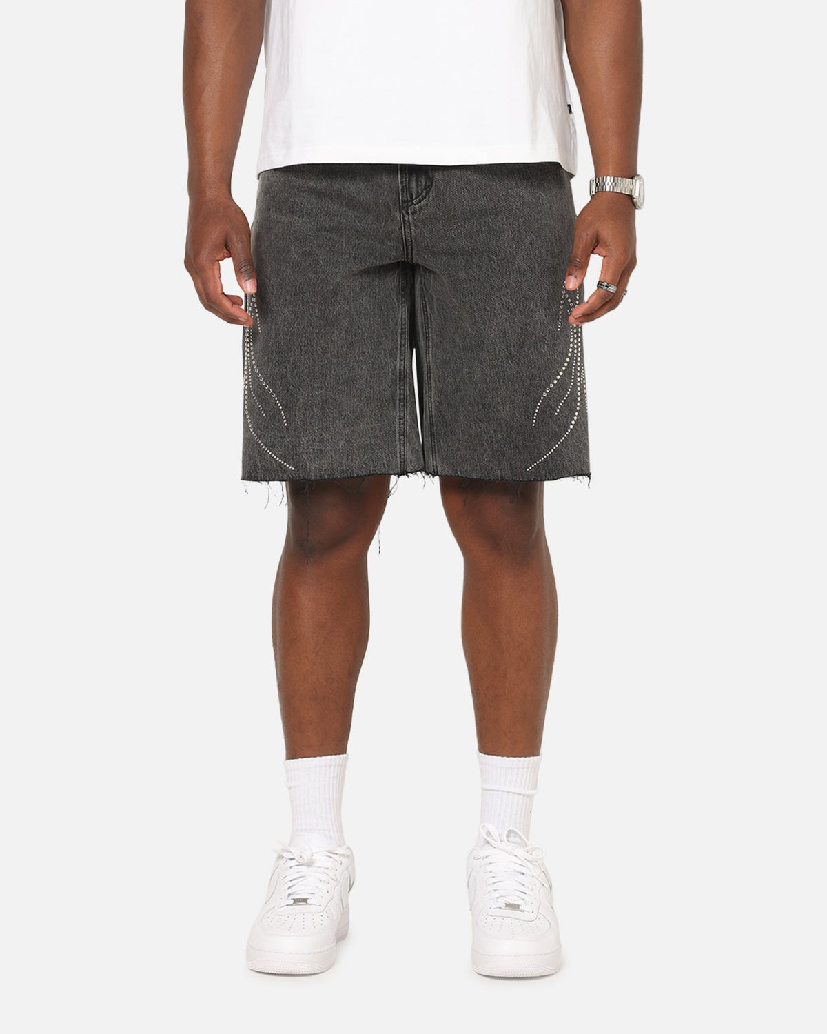 Saint Morta Sanctified Jorts Aged Grey