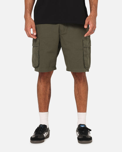 S Double Classic Cut Cargo Shorts Army