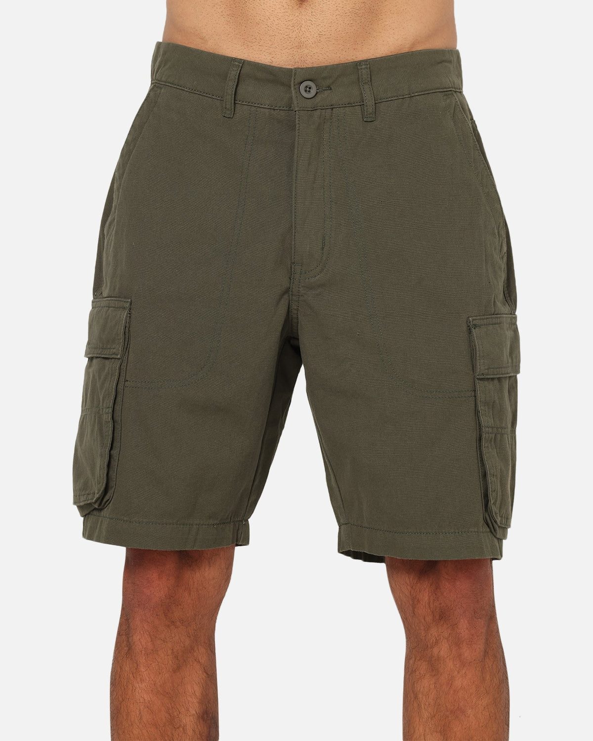 S Double Classic Cut Cargo Shorts Army