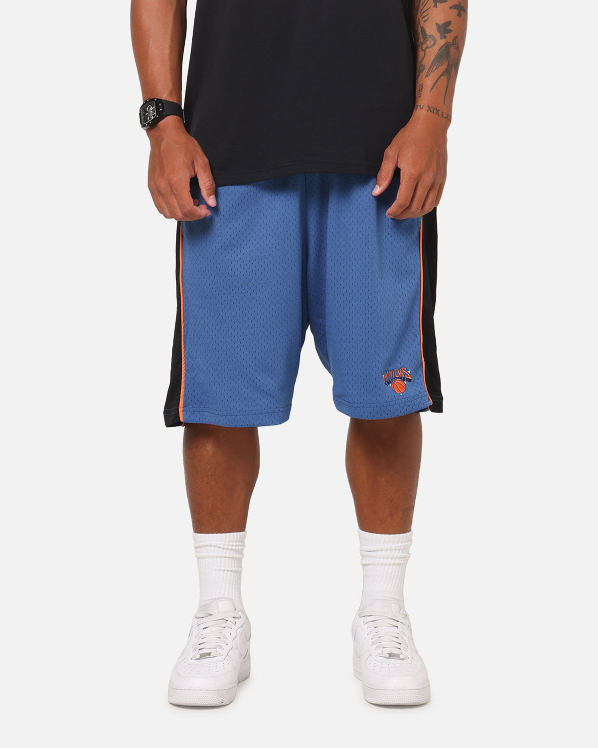 Mitchell & Ness New York Knicks Panel Shorts Blue Slate/Black