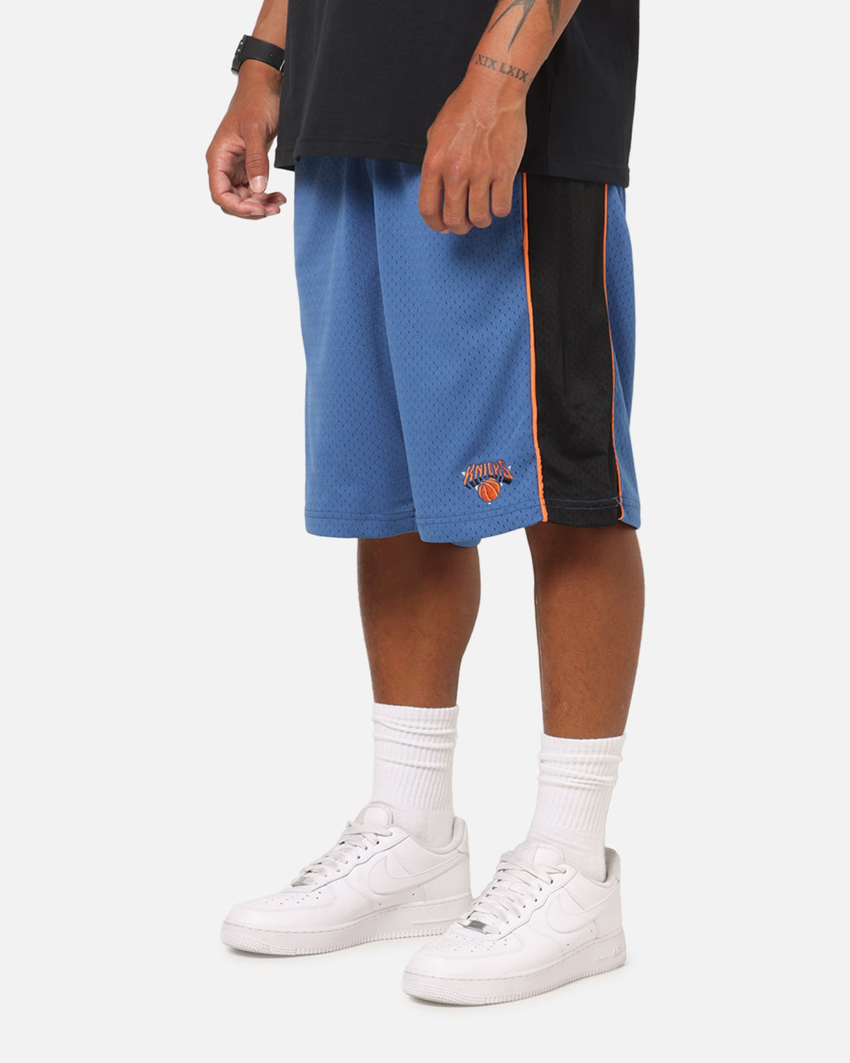 Mitchell & Ness New York Knicks Panel Shorts Blue Slate/Black