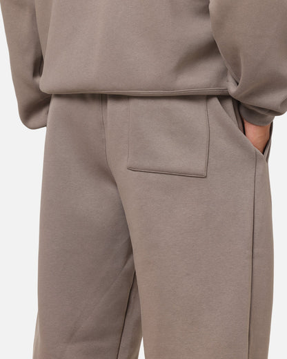 Jordan Jumpman Brooklyn Fleece Oversized Open-Hem Pants Olive Grey/Black