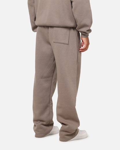 Jordan Jumpman Brooklyn Fleece Oversized Open-Hem Pants Olive Grey/Black