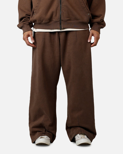 American Thrift Wide Leg Pants Washed Brown