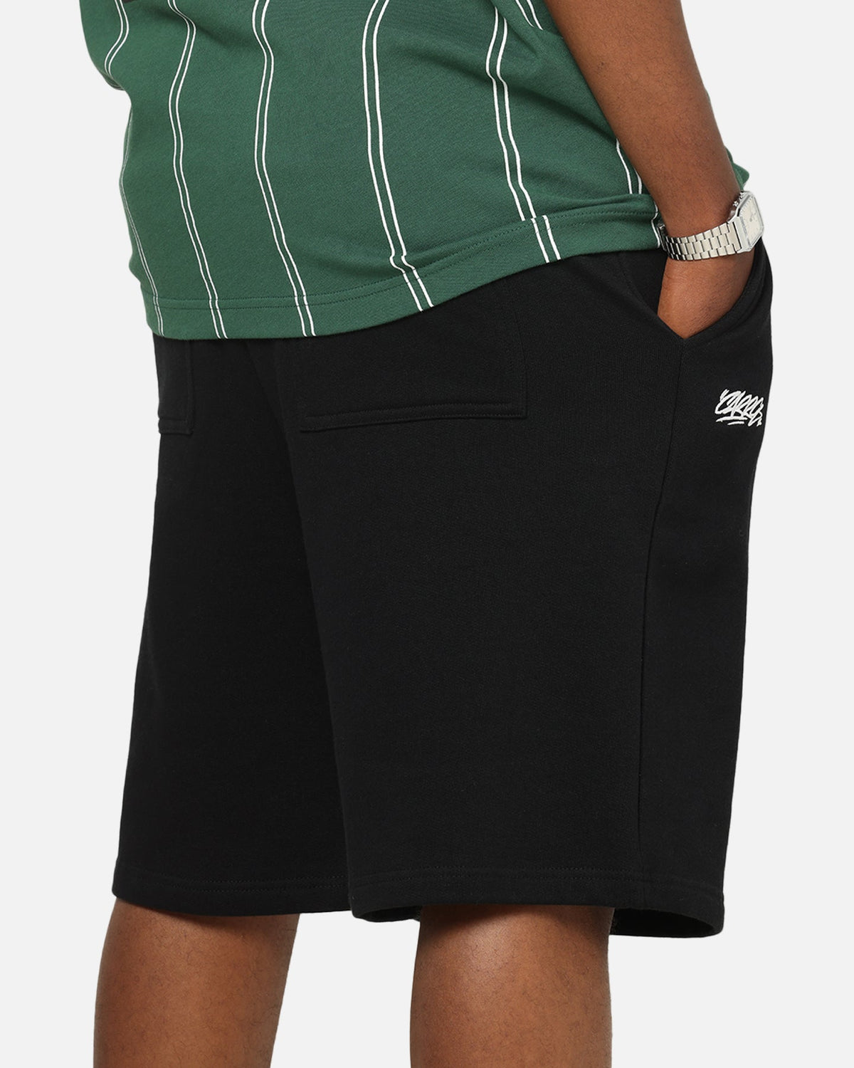 Carre Sideline Longline Sweat Shorts Black