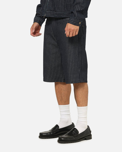 Carre Solace Baggy Jorts Navy Pinstripe