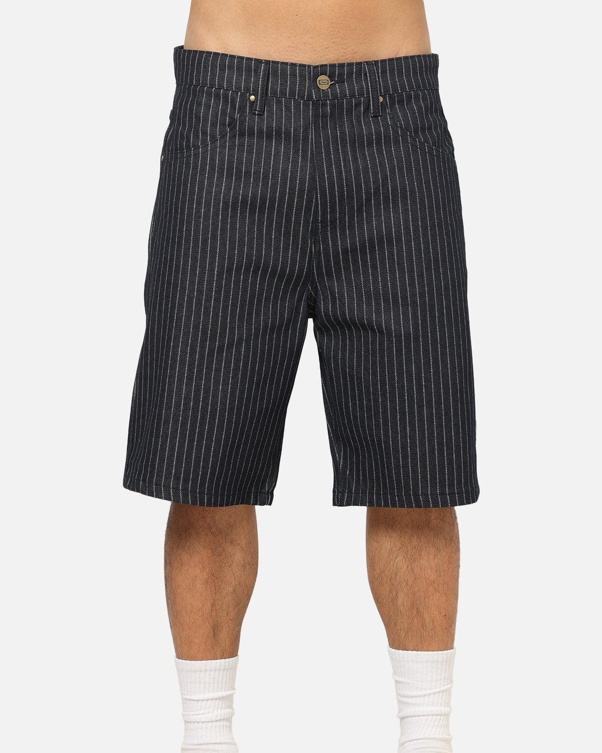 Carre Solace Baggy Jorts Navy Pinstripe