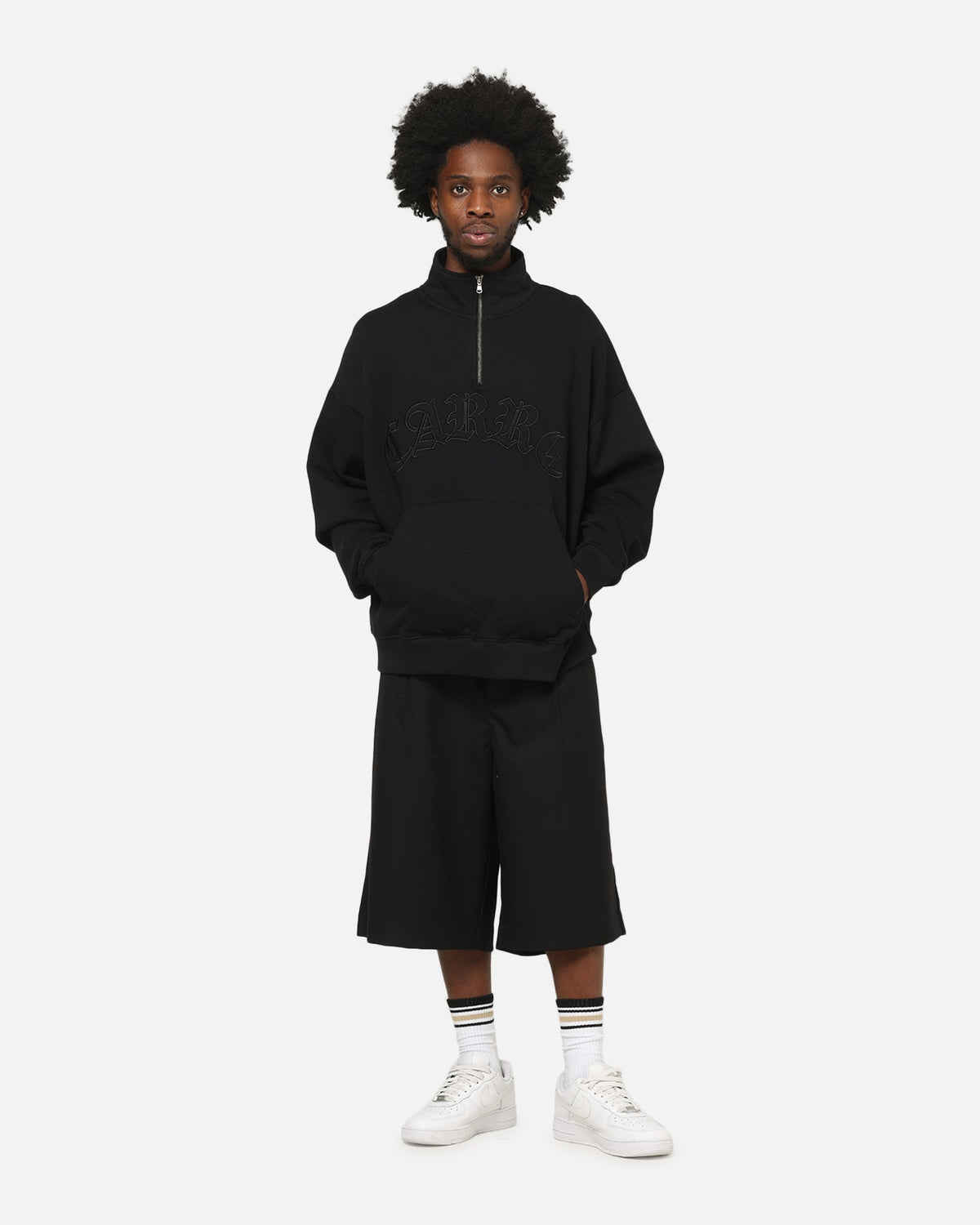 Carre Heritage Pleated Shorts Black