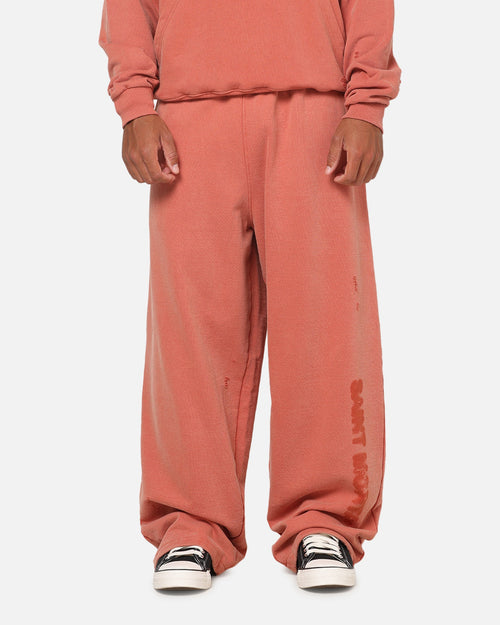 Saint Morta Apocalypse Baggy Sweatpants Washed Burnt Orange
