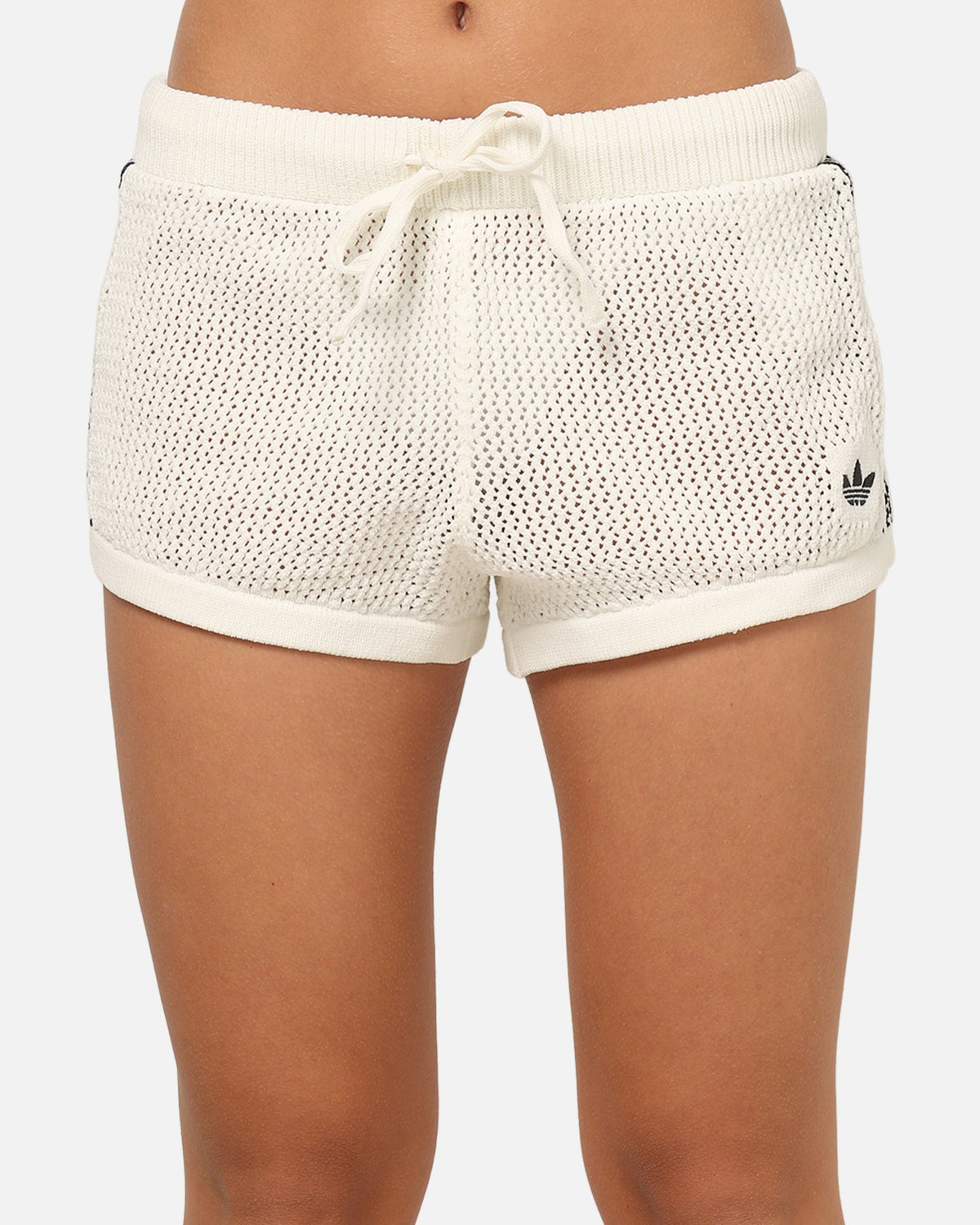 Adidas Women's Crochet Shorts White/Black