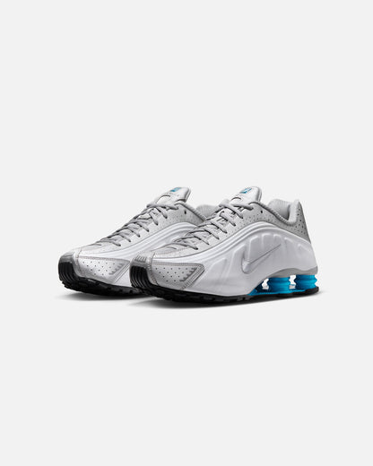 Nike Shox R4 Metallic Silver/Blue