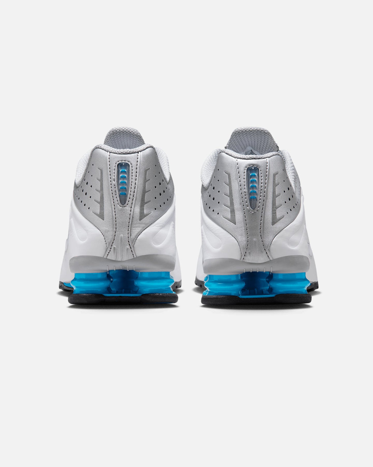 Nike Shox R4 Metallic Silver/Blue