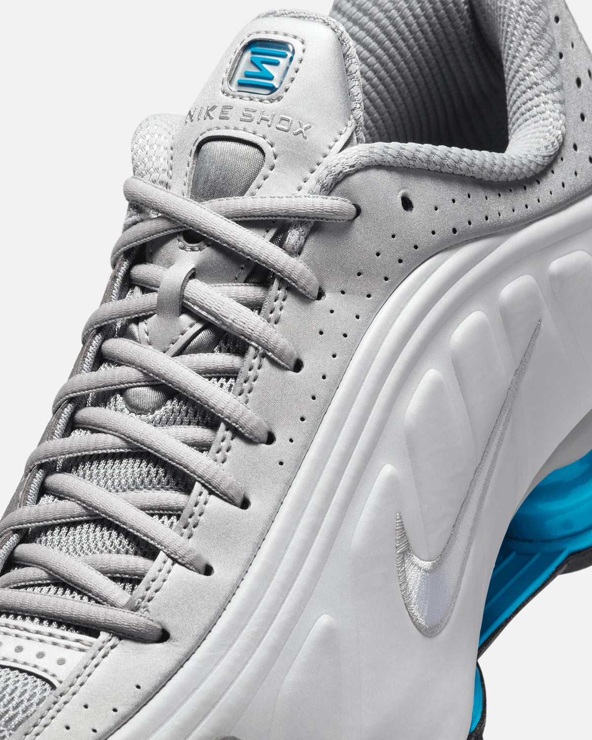 Nike Shox R4 Metallic Silver/Blue