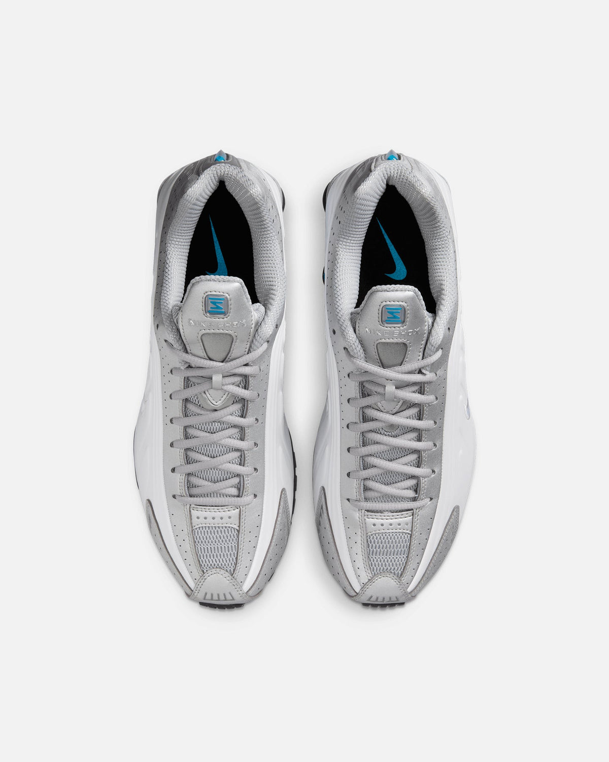Nike Shox R4 Metallic Silver/Blue