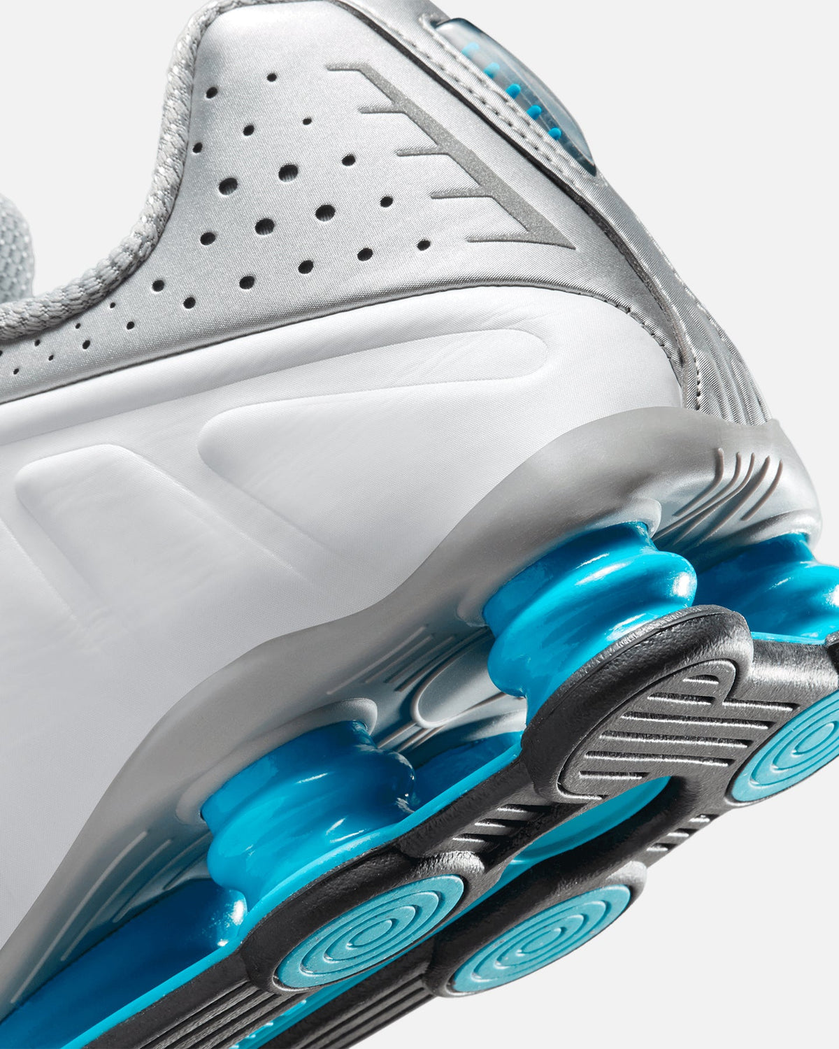 Nike Shox R4 Metallic Silver/Blue