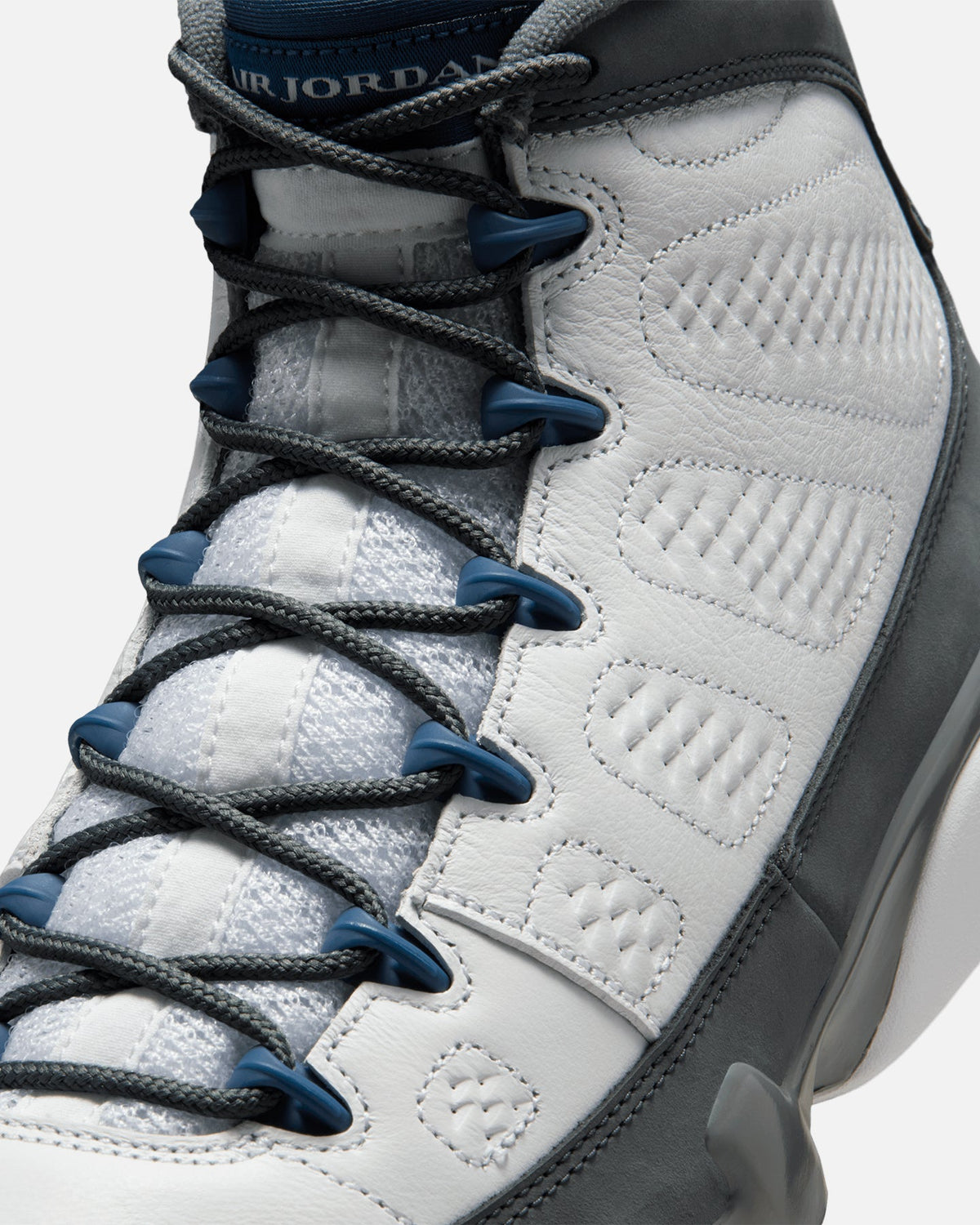Jordan Air Jordan 9 Retro "Flint Grey" White/French Blue-Flint Grey