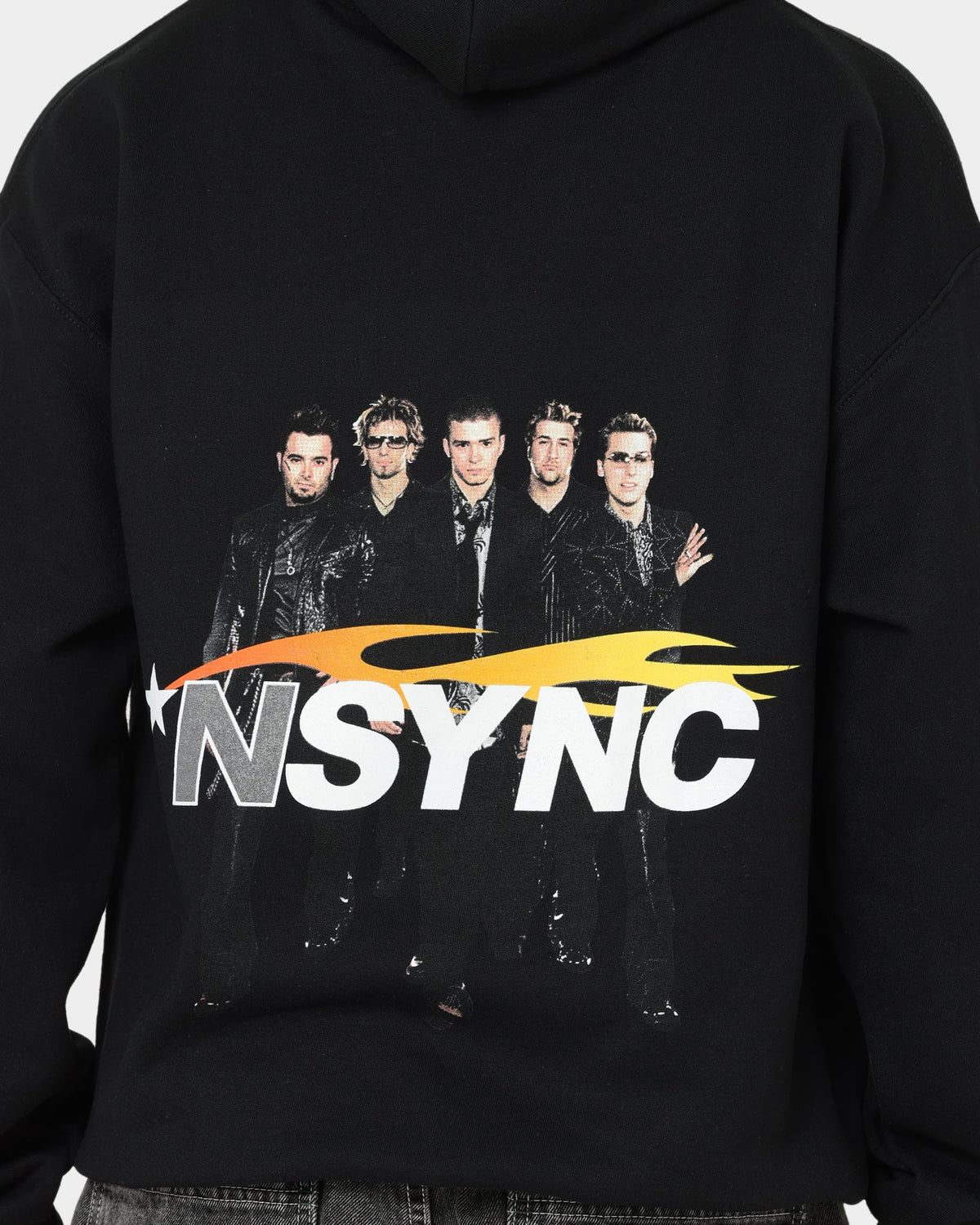 NSYNC Flame Photo Hoodie Black