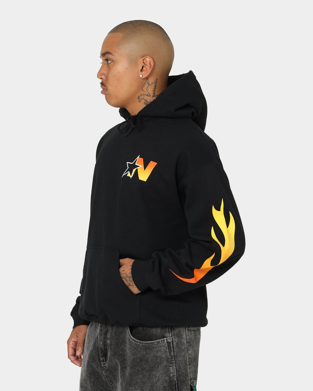 NSYNC Flame Photo Hoodie Black
