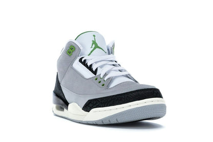 Jordan 3 Retro Chlorophyll 136064-006 Light Smoke Grey/Chlorophyll-Black-White Sneakers