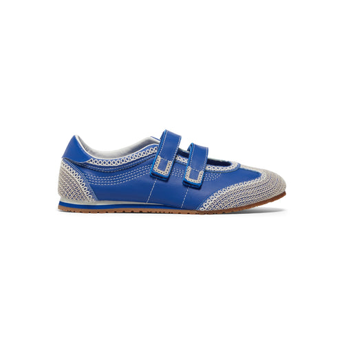 Vans Mary Jane Super Low Pro Slip-On Lx (Embroidered Blue/Marshmallow)