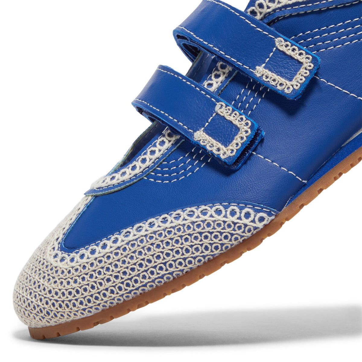 Vans Mary Jane Super Low Pro Slip-On Lx (Embroidered Blue/Marshmallow)