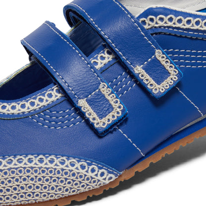 Vans Mary Jane Super Low Pro Slip-On Lx (Embroidered Blue/Marshmallow)