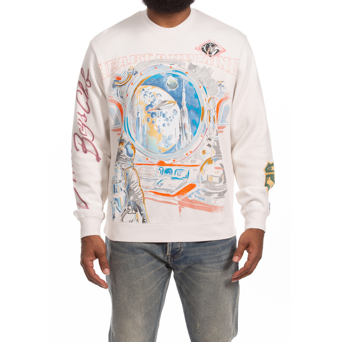 Billionaire Boys Club "Explore" LS Knit Tee (Whisper White)