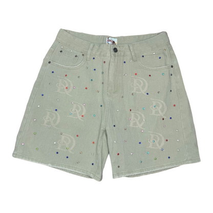 DRY ROT "Rodeo" Rhinestone Denim Shorts