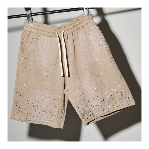 DUAA ''ENLIGHTEN'' BEIGE STONE SWEAT SHORT