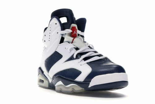Air Jordan 6 Retro Olympic London 2012 White/Midnight Navy-Varsity Red