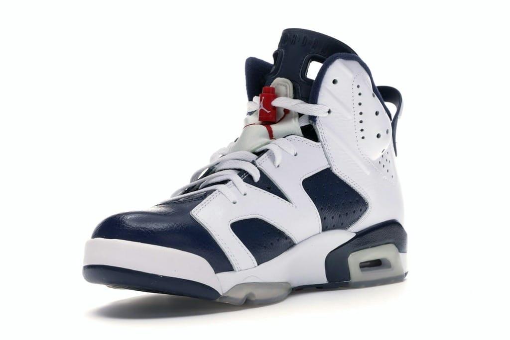 Air Jordan 6 Retro Olympic London 2012 White/Midnight Navy-Varsity Red