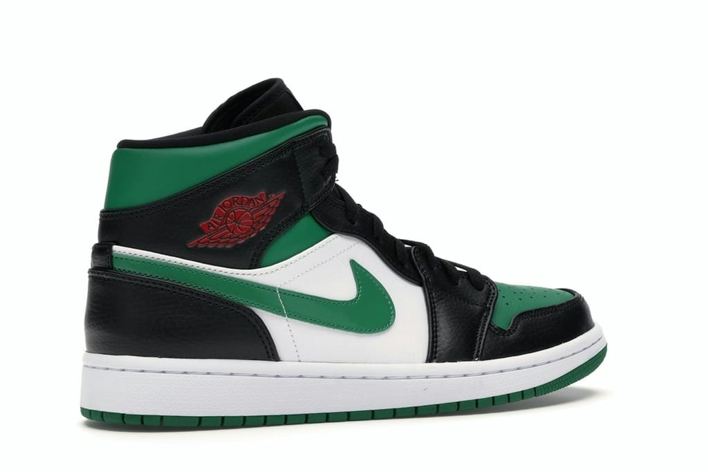 Jordan 1 Mid Green Toe Sneakers – 554724-067