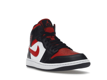 Air Jordan 1 Mid White Black Red 2022 (554724-079)