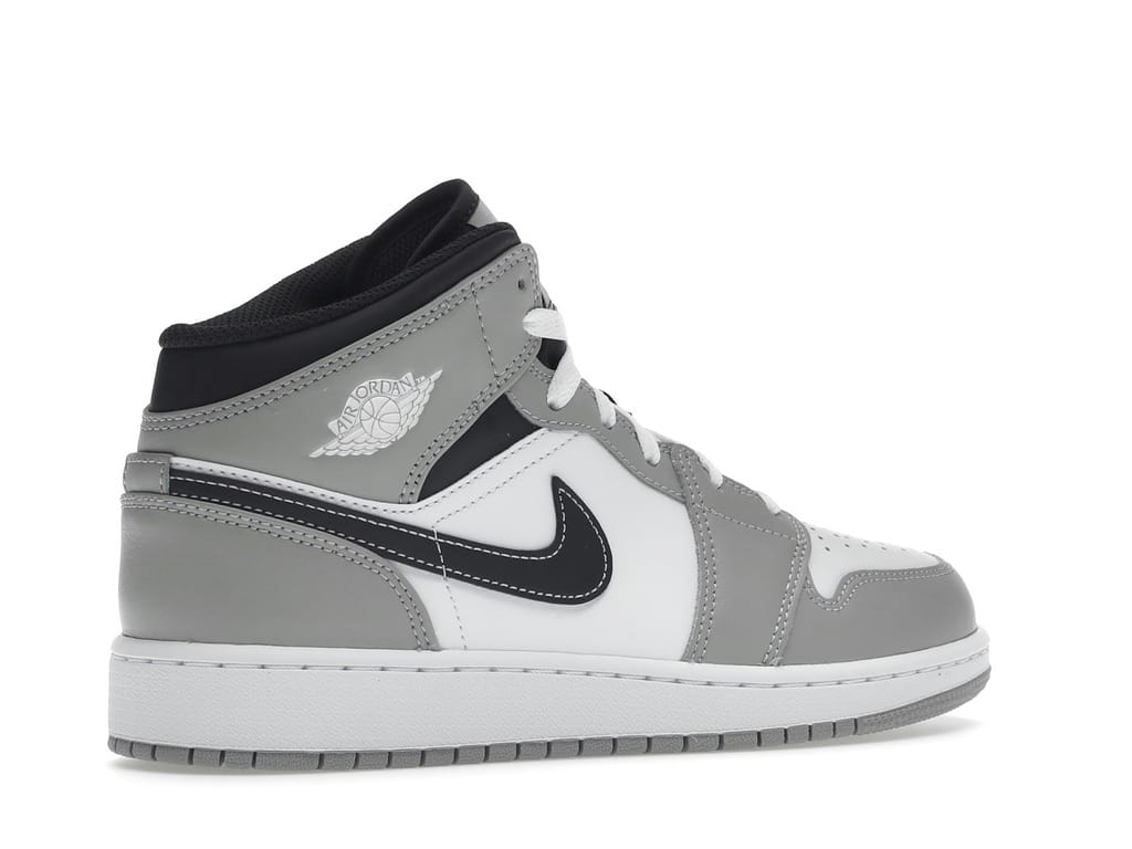 Air Jordan 1 Mid Light Smoke Grey (GS) 554725-078 Grey Black Anthracite White
