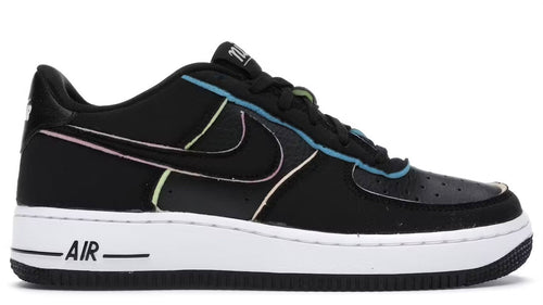 Nike Air Force 1 Low Black Pink Barely Volt (Gs)