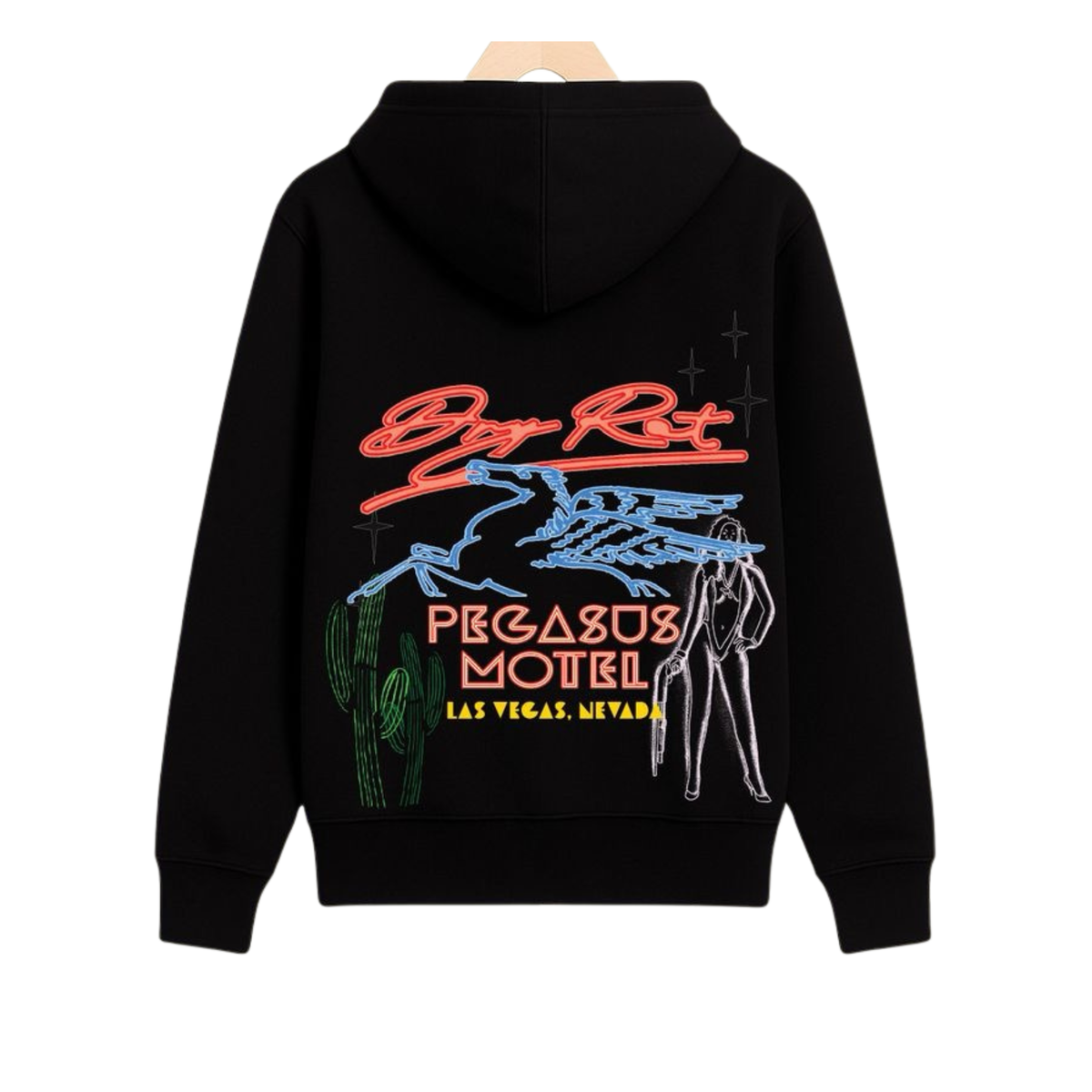 Dry Rot "Pegasus Motel" Hoodie (Black)