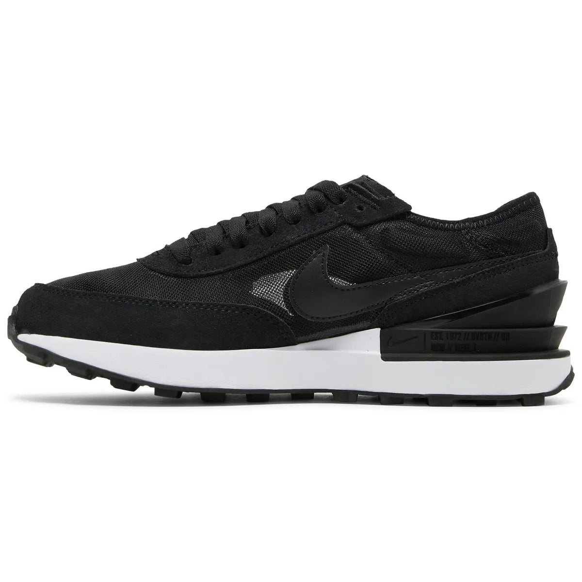 Nike Waffle One Black White Orange Black (Gs)