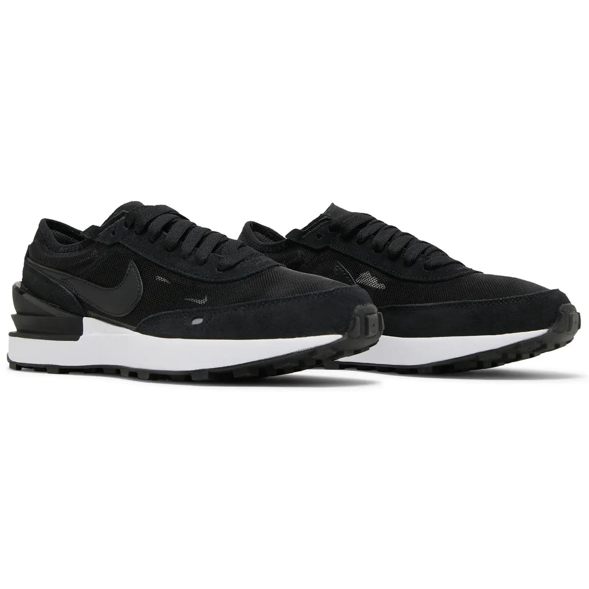 Nike Waffle One Black White Orange Black (Gs)