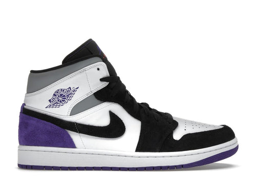 Air Jordan 1 Mid SE Purple White Black Light Solar Flare Varsity Purple 852542-105
