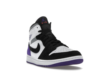 Air Jordan 1 Mid SE Purple White Black Light Solar Flare Varsity Purple 852542-105