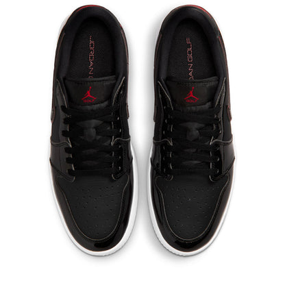 Air Jordan 1 Low Golf 'Bred' - Black/Varsity Red