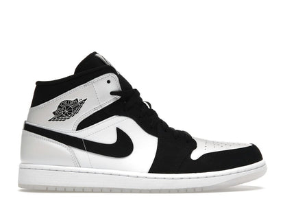Jordan 1 Mid Diamond Shorts DH6933-100 White/Black Sneakers