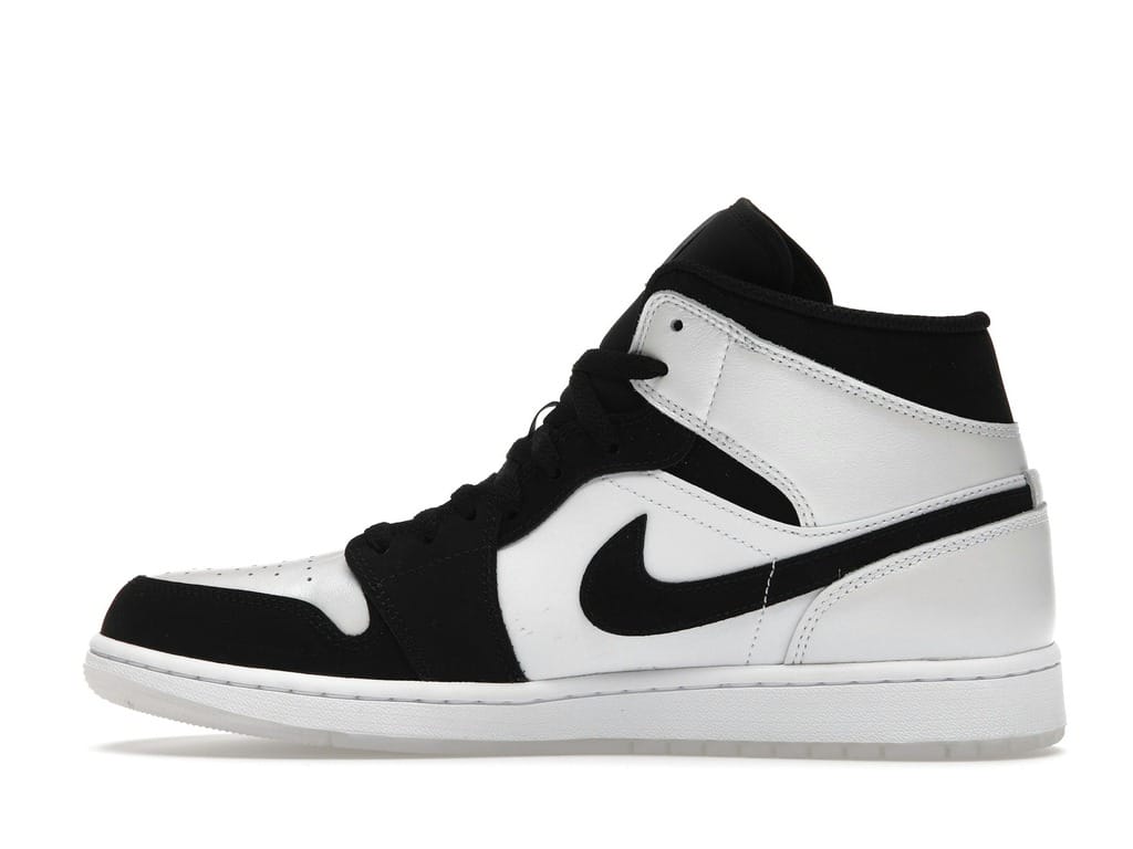 Jordan 1 Mid Diamond Shorts DH6933-100 White/Black Sneakers
