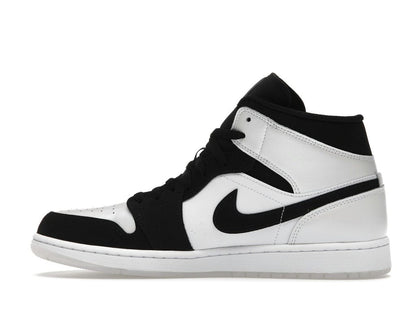 Jordan 1 Mid Diamond Shorts DH6933-100 White/Black Sneakers