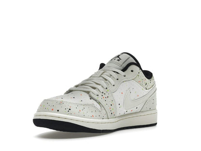 Air Jordan 1 Low Brushstroke DM3528-100 Natural/Black-Multi Sneakers