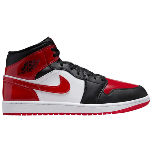 Nike Air Jordan 1 Mid Se Patent Bred Toe