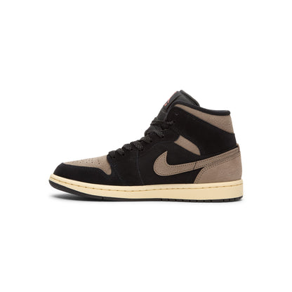 Jordan Air Jordan 1 Mid Se ( Black/Olive Grey-Lt Wild Mango)