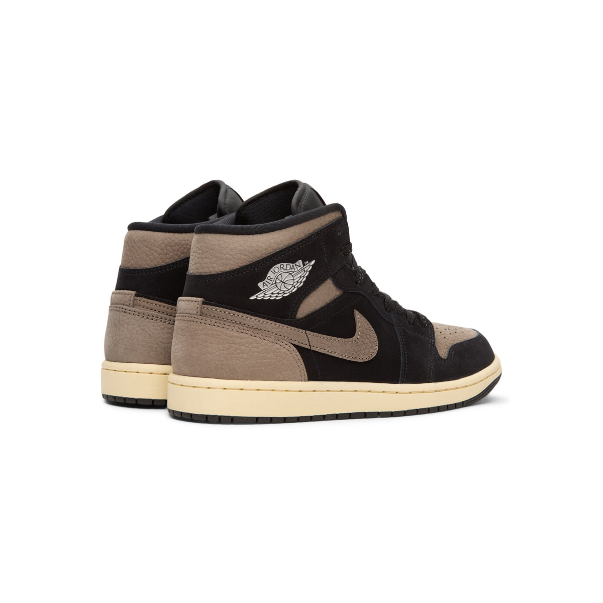 Jordan Air Jordan 1 Mid Se ( Black/Olive Grey-Lt Wild Mango)